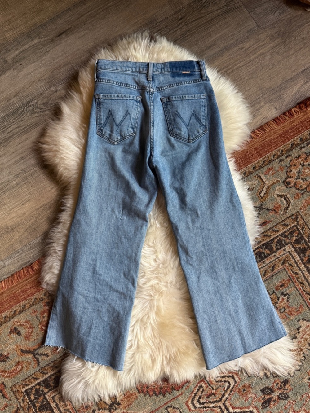 MOTHER Light Blue Wide Leg Jeans - Picture 5 of 5